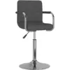 Image de vidaXL Tabouret de bar gris foncé Tissu