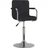 Image de vidaXL Tabouret de bar noir tissu