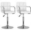 Image de vidaXL Chaise de salle à manger 2 pcs. Pivotantes Blanc Similicuir