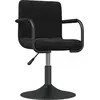 Image de vidaXL Tabouret de bar noir velours