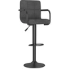 Image de vidaXL Tabouret de bar gris foncé Tissu
