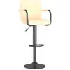 Image de vidaXL Tabouret de bar velours crème