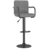 Image de vidaXL Tabouret de bar en velours gris clair