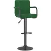 Image de vidaXL Tabouret de bar vert foncé velours