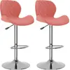 Image de vidaXL Tabouret de bar 2 pcs velours rose