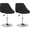 Image de vidaXL Chaise de salle à manger 2 pcs. noir similicuir