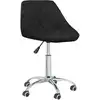 Image de vidaXL Chaise de bureau pivotante noir similicuir