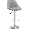 Image de vidaXL Tabouret de bar en velours gris clair
