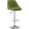 Image de vidaXL Tabouret de bar vert clair velours