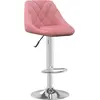 Image de vidaXL Tabouret de bar en velours rose