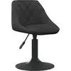 Image de vidaXL Tabouret de bar noir velours