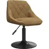 Image de vidaXL Tabouret de bar en velours brun