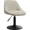 Image de vidaXL Tabouret de bar velours crème