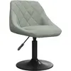 Image de vidaXL Tabouret de bar en velours gris clair