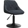 Image de vidaXL Tabouret de bar gris foncé velours