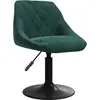Image de vidaXL Tabouret de bar vert foncé velours