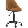 Image de vidaXL Chaise de salle à manger marron velours