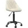 Image de vidaXL Chaise de salle à manger crème velours