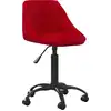 Image de vidaXL Chaise de salle à manger vin rouge velours