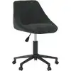 Image de vidaXL Chaise de bureau pivotante noir velours