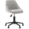 Image de vidaXL Chaise de bureau Pivotante Gris clair Velours