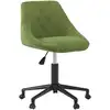 Image de vidaXL Chaise de bureau pivotante vert clair velours