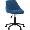 Image de vidaXL Chaise de bureau Pivotante Bleu Velours