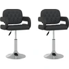 Image de vidaXL Chaise de salle à manger 2 pcs. Pivotantes Noir Similicuir