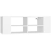 Image de vidaXL Armoire TV murale blanche 102x35x35 cm Bois composite