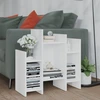 Image de vidaXL Armoire à étagères blanc 60x26x60 cm Bois composite
