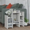 Image de vidaXL Armoire à étagères gris béton 60x26x60 cm Bois composite
