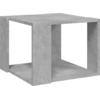 Image de vidaXL Table basse gris béton 40x40x30 cm Bois composite