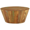 Image de vidaXL Table basse Ø65x31 cm Vieux bois massif