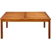 Image de vidaXL Table basse de jardin 110x110x45 cm bois massif acacia
