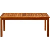 Image de vidaXL Table basse de jardin 110x60x45 cm bois massif acacia