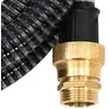 Image de vidaXL Tuyau d'aspiration avec raccords en laiton noir 1,1" 3 m PVC
