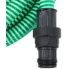 Image de vidaXL Tuyau d'aspiration avec raccords PVC Vert 1" 10 m PVC