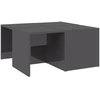 Image de vidaXL Tables basses 4 pcs. Gris brillant 33x33x33 cm Bois composite