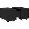 Image de vidaXL Table basse noire 60x60x38 cm Bois composite
