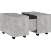 Image de vidaXL Table basse gris béton 60x60x38 cm Bois composite