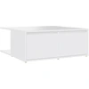 Image de vidaXL Table basse blanche 80x80x31 cm Bois composite