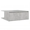 Image de vidaXL Table basse gris béton 80x80x31 cm Bois composite