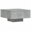 Image de vidaXL Table basse gris béton 60x60x31,5 cm Bois composite