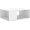 Image de vidaXL Table basse blanche 90x67x33 cm Bois composite