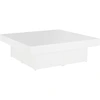 Image de vidaXL Table basse blanche 90x90x28 cm Bois composite
