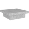 Image de vidaXL Table basse gris béton 90x90x28 cm Bois composite