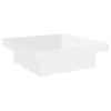 Image de vidaXL Table basse blanc brillant 90x90x28 cm Bois composite