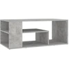 Image de vidaXL Table basse gris béton 100x50x40 cm Bois composite