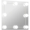 Image de vidaXL Miroir mural avec éclairage LED Carré en verre