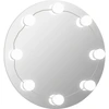 Image de vidaXL Miroir mural avec éclairage LED rond en verre
